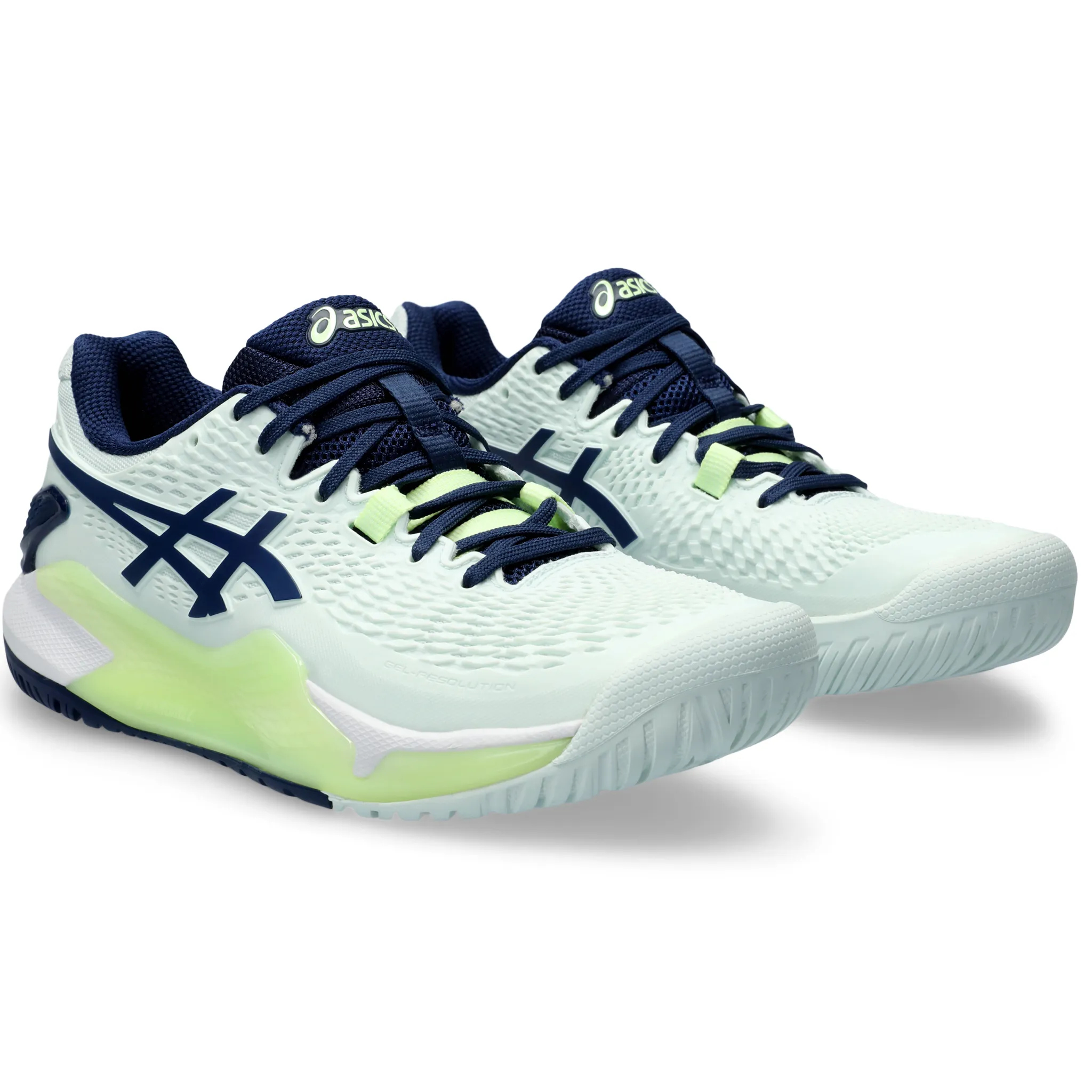 ASICS Gel Resolution 9 CLAY (Women's) Pale Mint/Blue Expanse