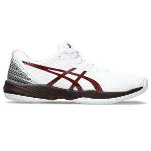 ASICS Men's Solution Swift FlyteFoam Clay Tennis Shoes, 11.5, White/Antique RED
