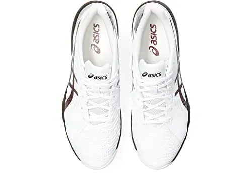ASICS Men's Solution Swift FlyteFoam Clay Tennis Shoes, 11.5, White/Antique RED