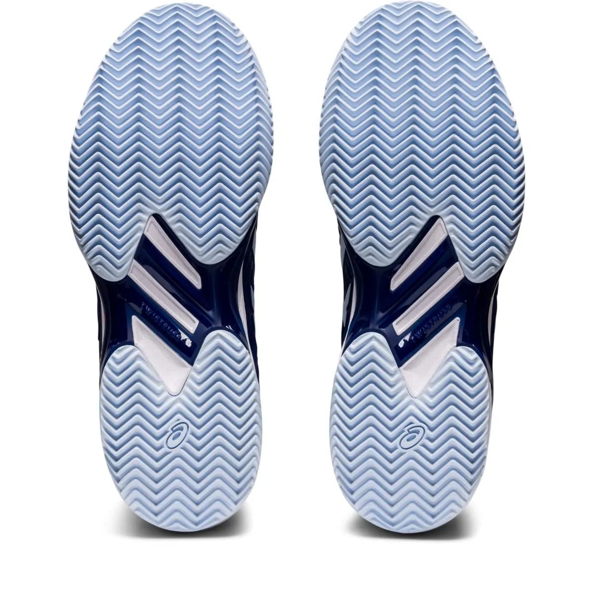 ASICS Solution Speed FF 2 Clay Tennis Shoes for Women - PU-Applied Upper - Supreme Bounce Dive Blue/Soft Sky 7 B - Medium