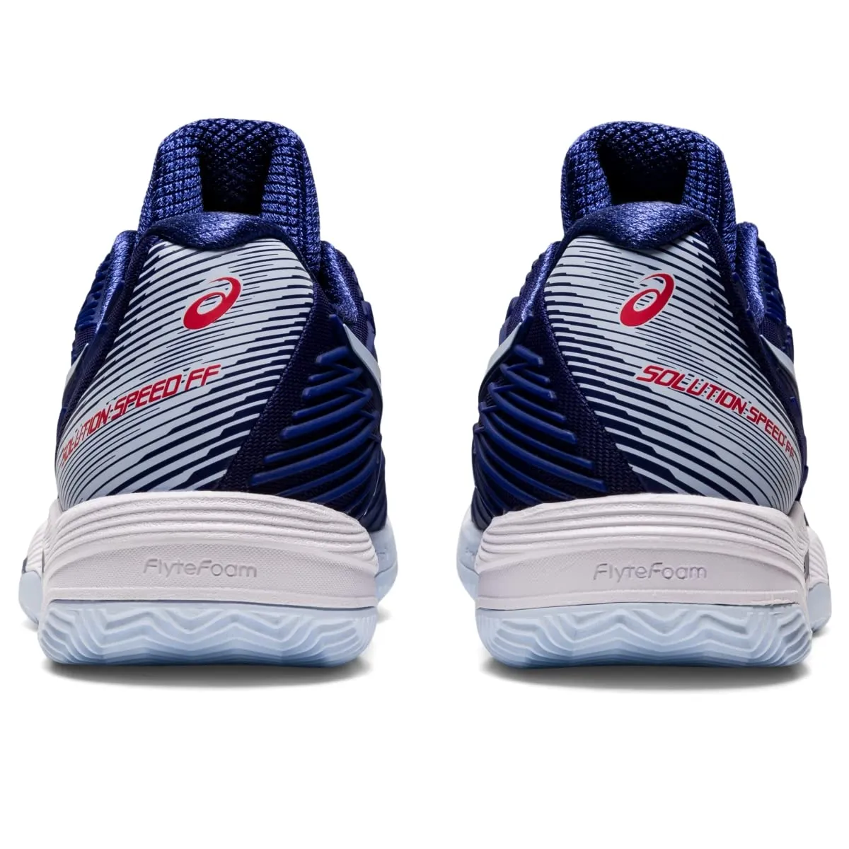 ASICS Solution Speed FF 2 Clay Tennis Shoes for Women - PU-Applied Upper - Supreme Bounce Dive Blue/Soft Sky 7 B - Medium