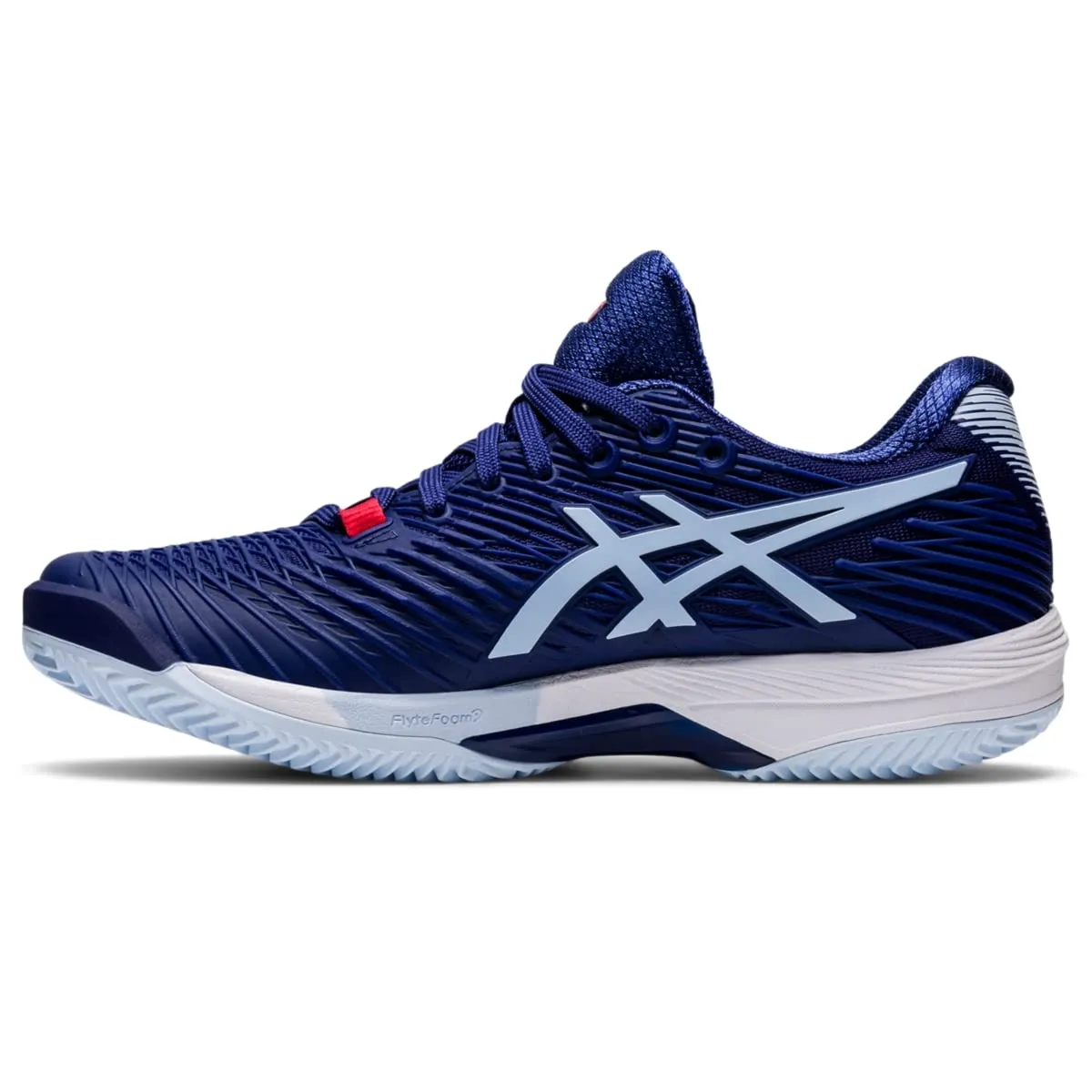 ASICS Solution Speed FF 2 Clay Tennis Shoes for Women - PU-Applied Upper - Supreme Bounce Dive Blue/Soft Sky 7 B - Medium