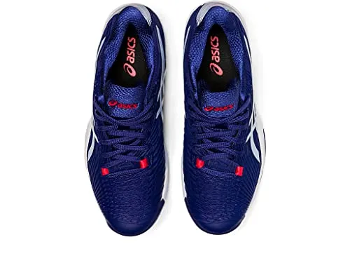 ASICS Solution Speed FF 2 Clay Tennis Shoes for Women - PU-Applied Upper - Supreme Bounce Dive Blue/Soft Sky 7 B - Medium
