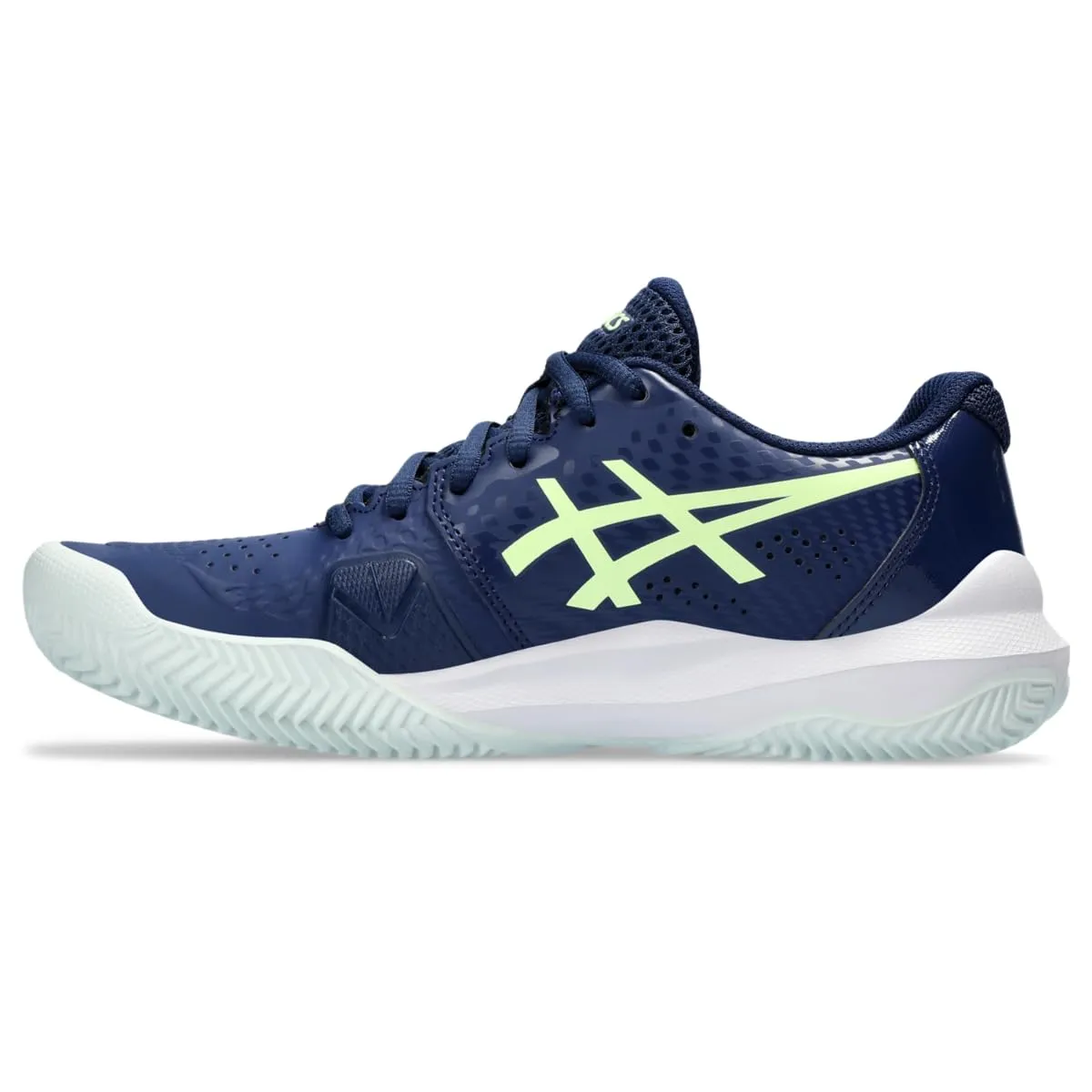 ASICS Women's Gel-Challenger 14 Clay Tennis Shoe, 11, Blue Expanse/Illuminate Yellow