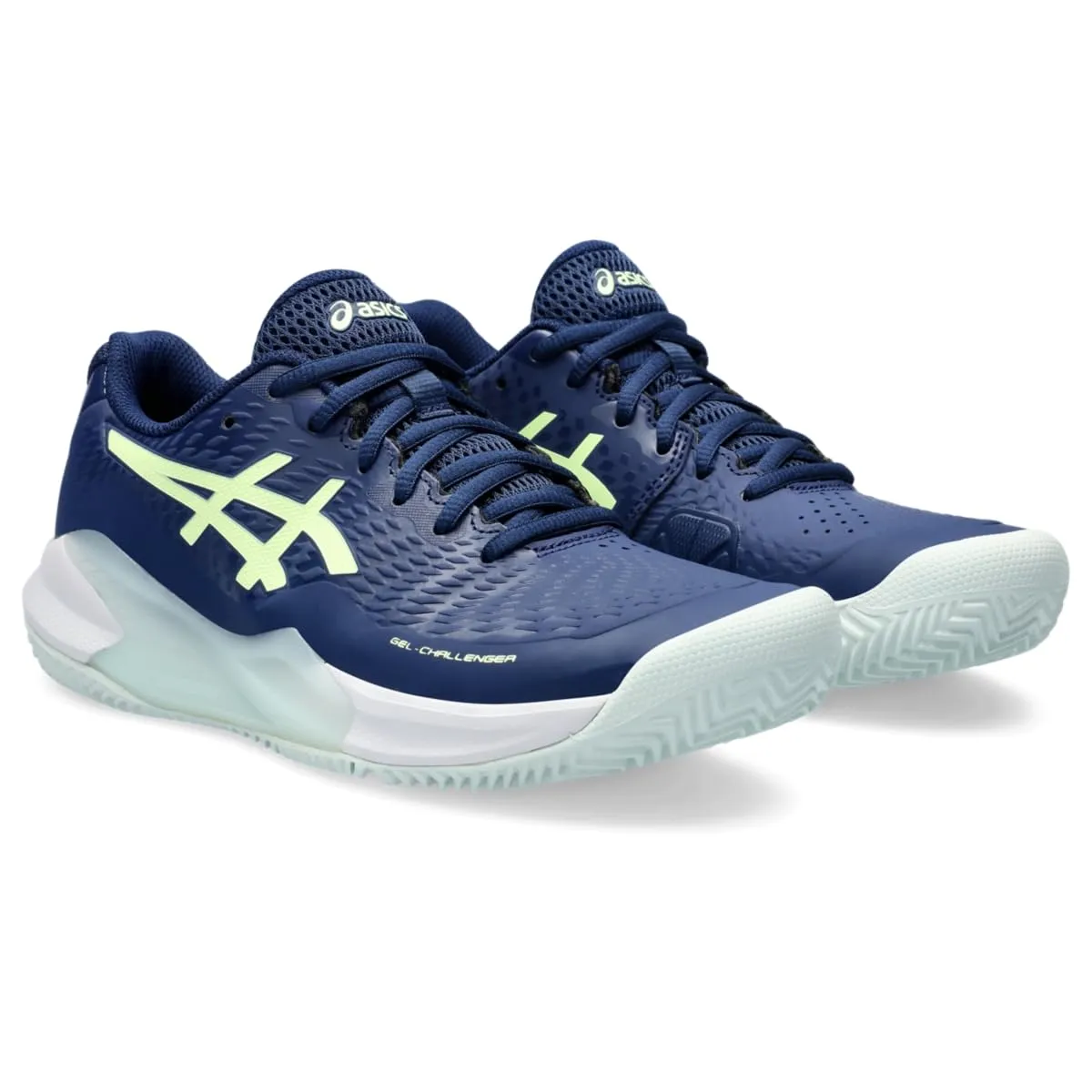 ASICS Women's Gel-Challenger 14 Clay Tennis Shoe, 11, Blue Expanse/Illuminate Yellow