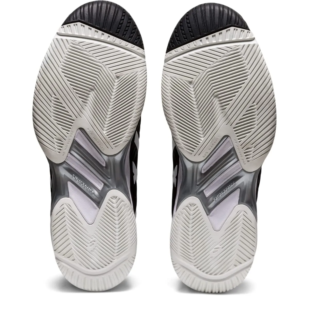 ASICS Women's Solution Speed FlyteFoam 2 Tennis Shoes, 6.5, Black/White