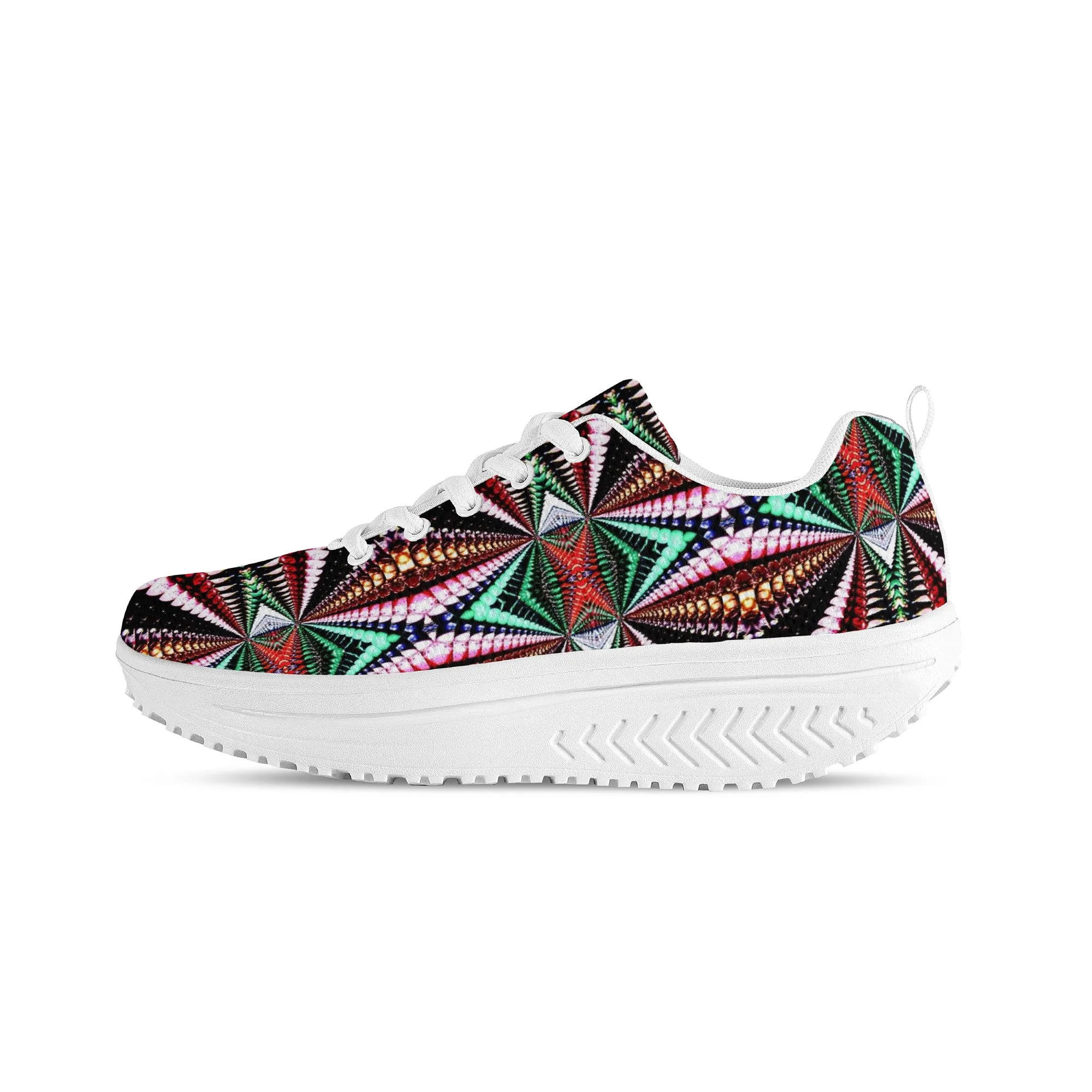 Atinuke African Print Women's Mesh Heel Sneakers