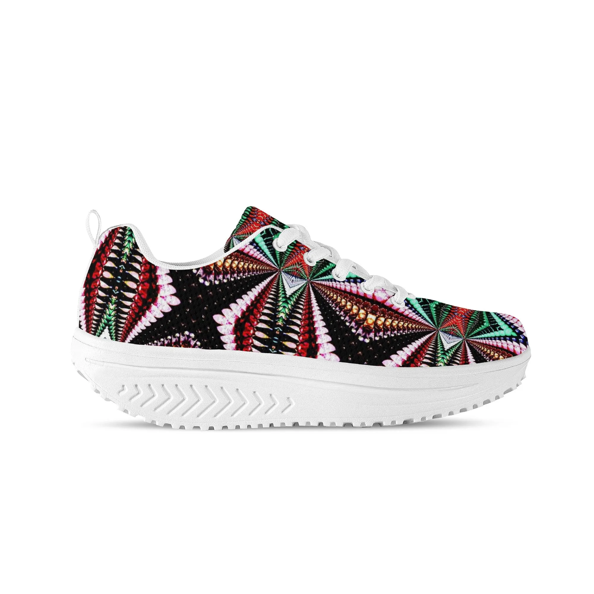 Atinuke African Print Women's Mesh Heel Sneakers