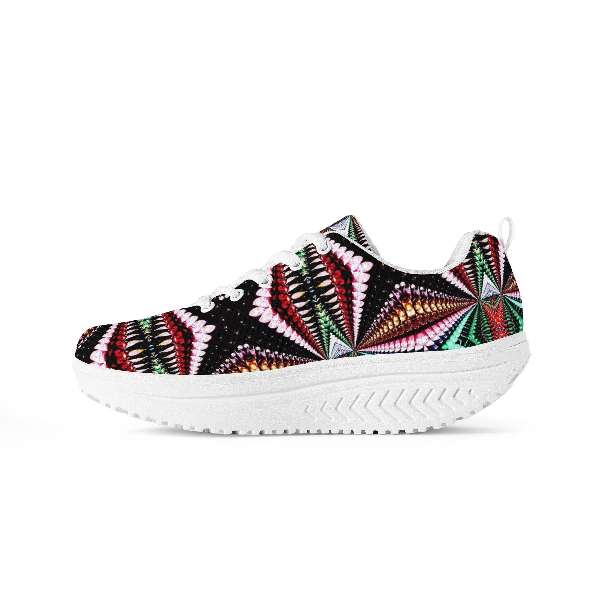 Atinuke African Print Women's Mesh Heel Sneakers