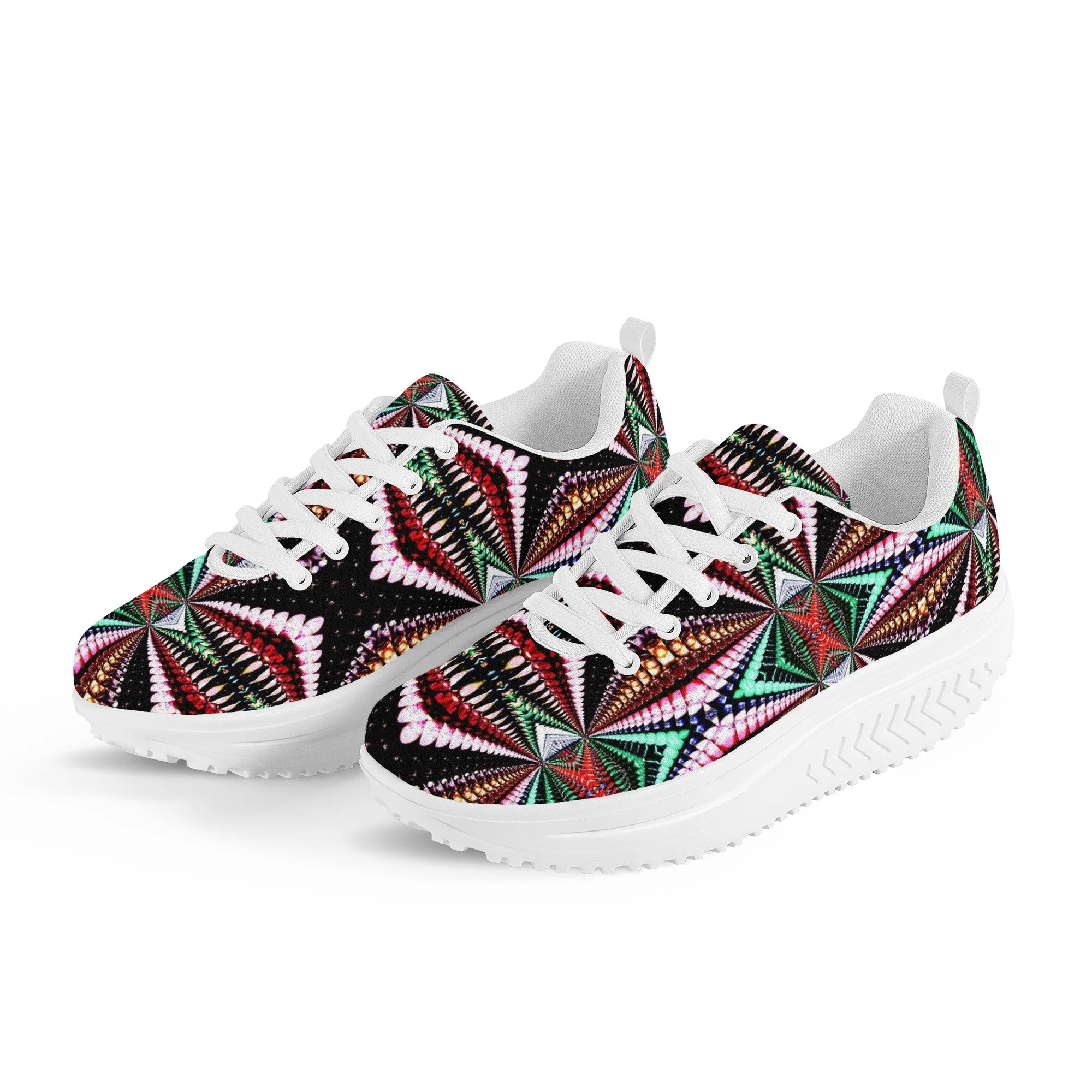 Atinuke African Print Women's Mesh Heel Sneakers