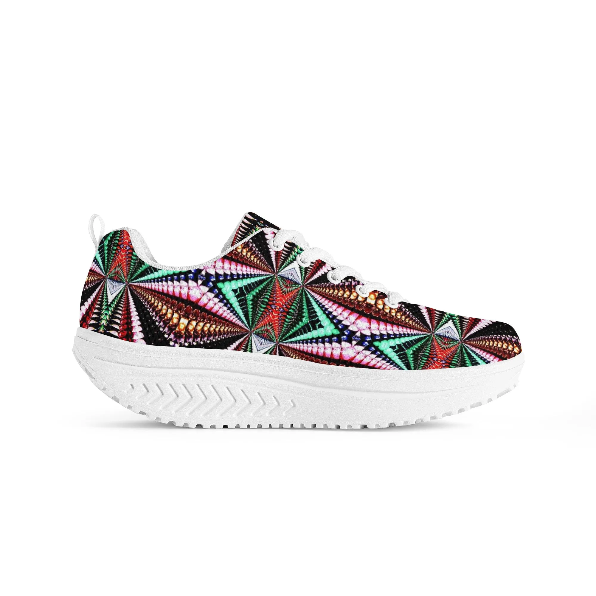 Atinuke African Print Women's Mesh Heel Sneakers