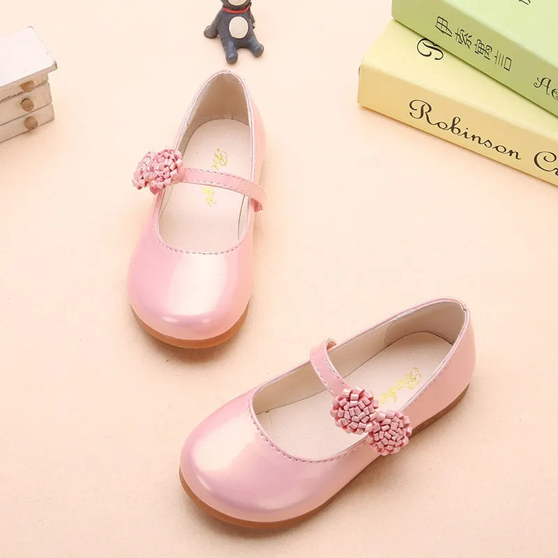 Autumn Girls Shoes Princess Kids Flat Shoes
