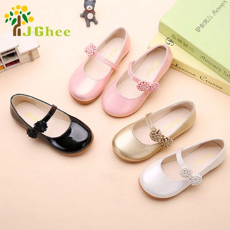 Autumn Girls Shoes Princess Kids Flat Shoes