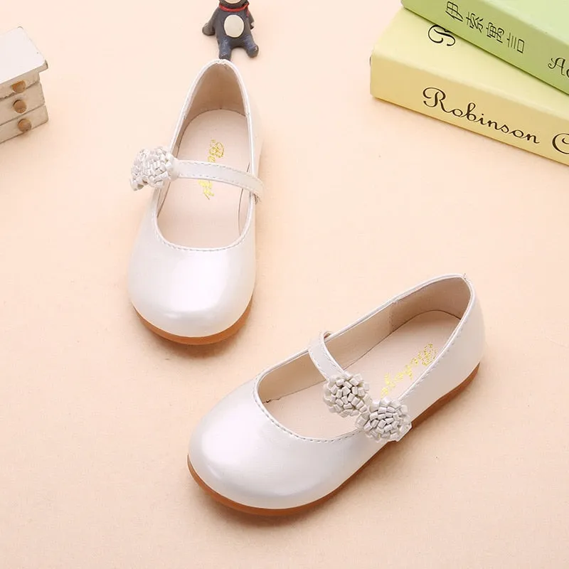 Autumn Girls Shoes Princess Kids Flat Shoes
