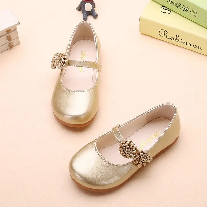 Autumn Girls Shoes Princess Kids Flat Shoes