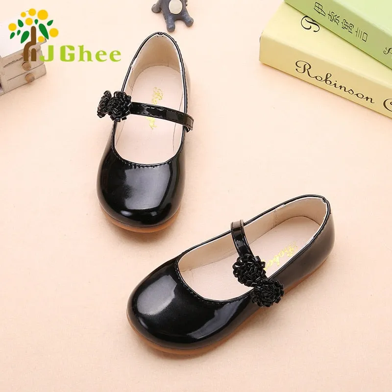 Autumn Girls Shoes Princess Kids Flat Shoes