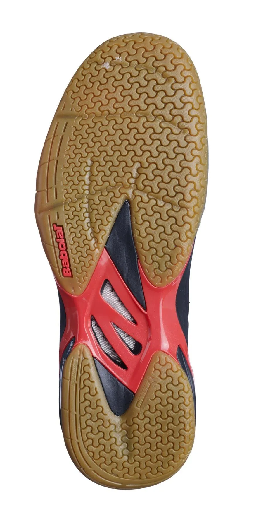 Babolat Shadow Spirit Mens Badminton Shoes - Black / Tomato Red