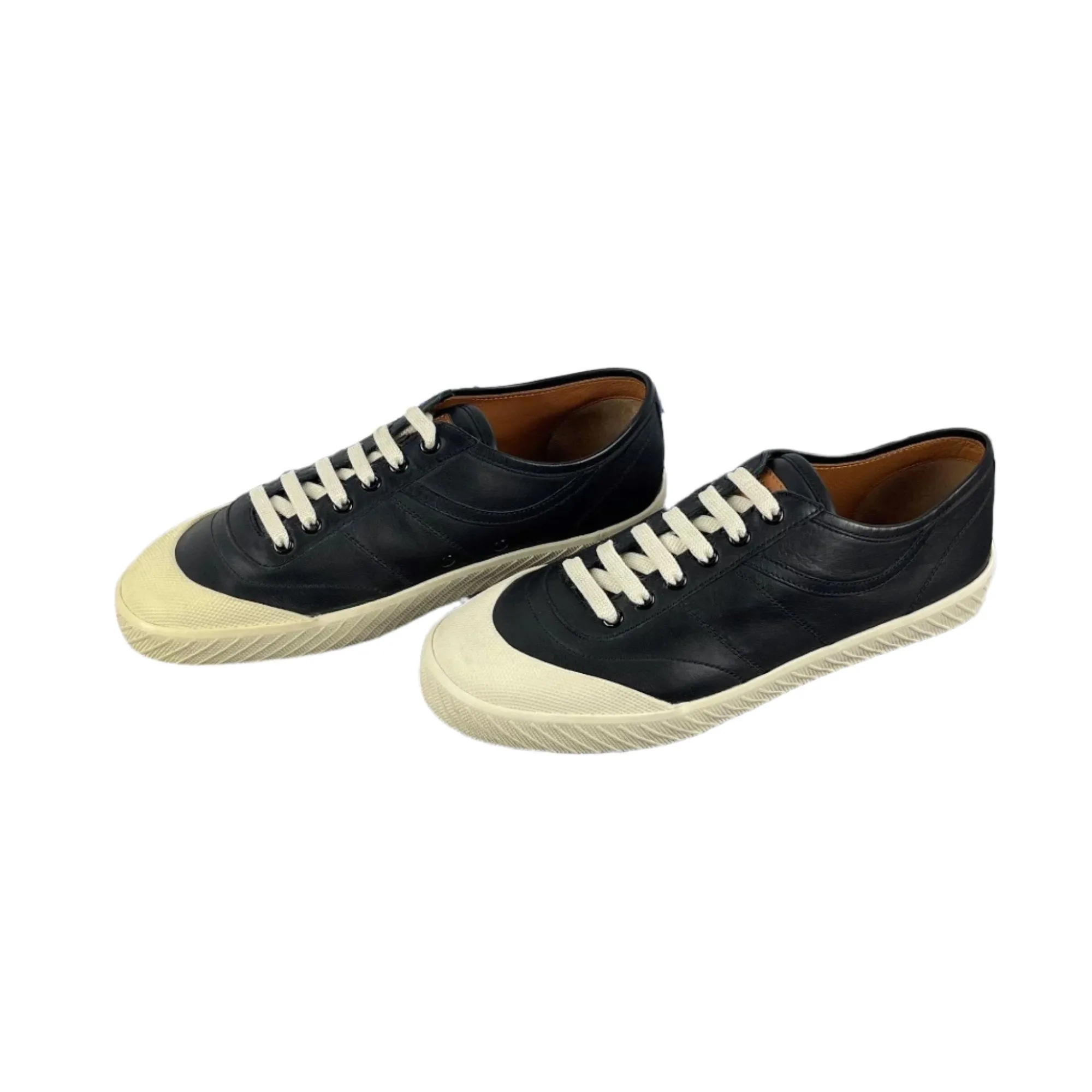 Bally Mens Smitt Black Leather Low Top Sneakers