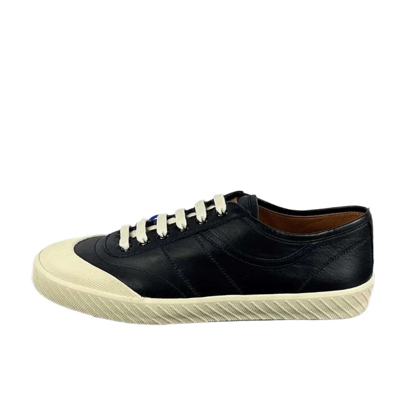 Bally Mens Smitt Black Leather Low Top Sneakers