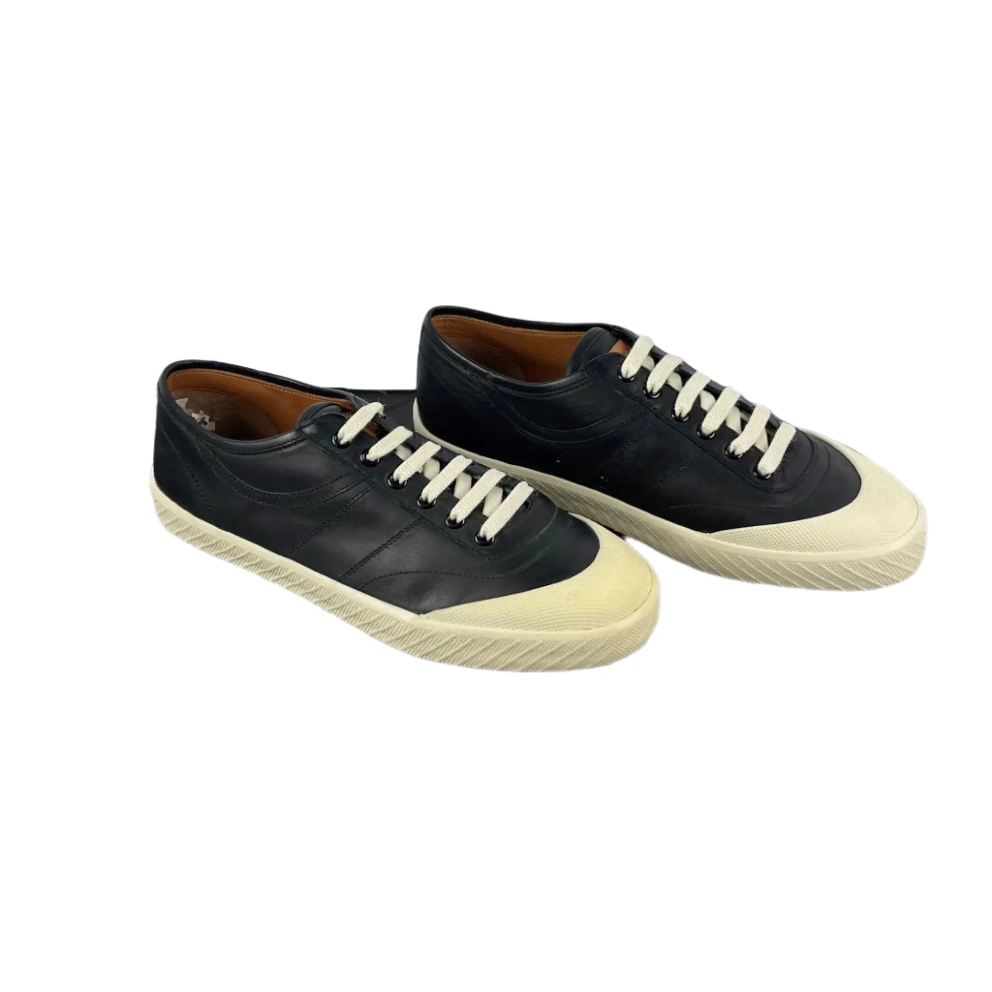 Bally Mens Smitt Black Leather Low Top Sneakers
