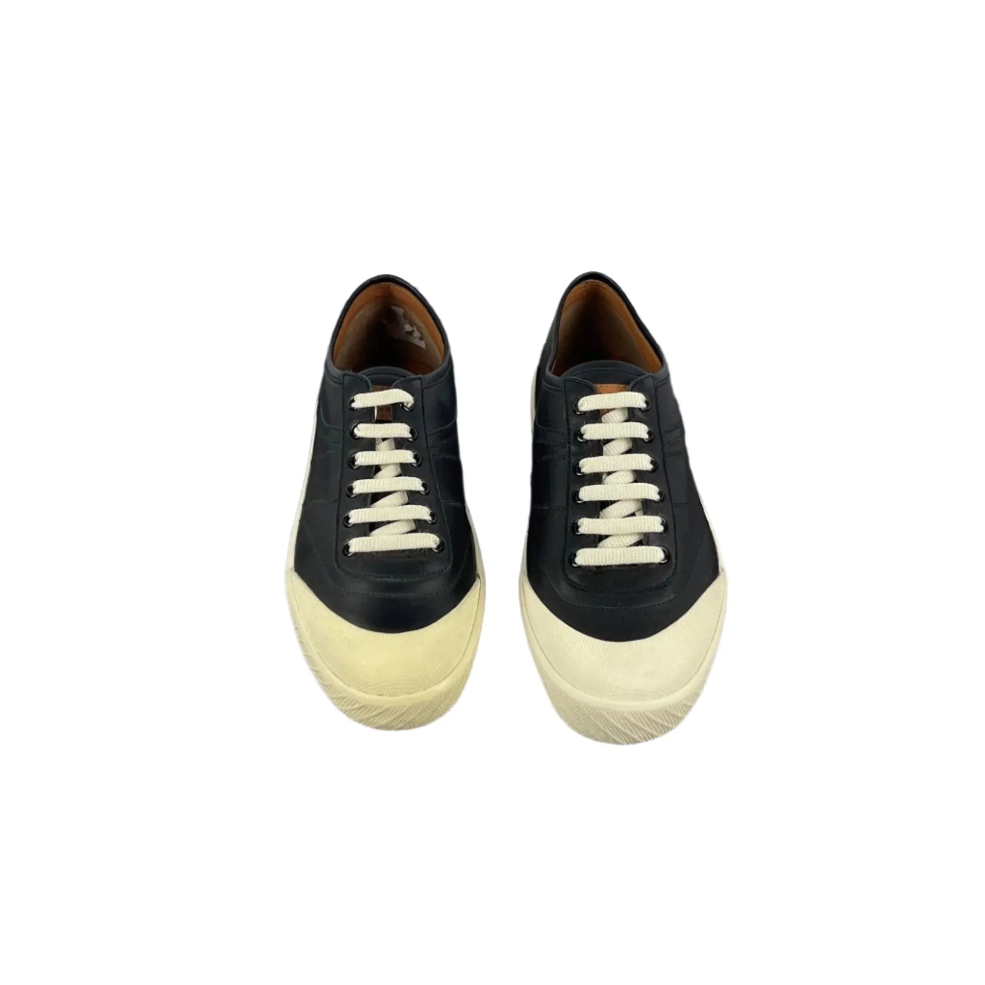 Bally Mens Smitt Black Leather Low Top Sneakers