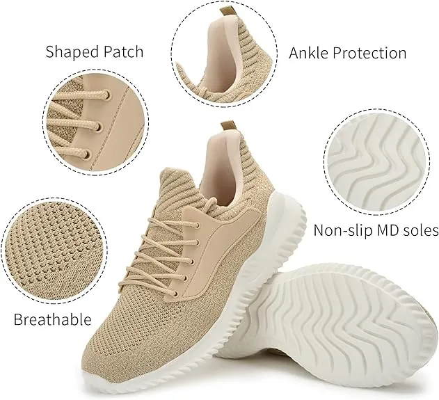 Barerun Women Slip on Memory Foam Running Shoes