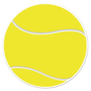 Beistle Tennis Ball Cutout 10 in  (1/Card) Party Supply Decoration : Tennis