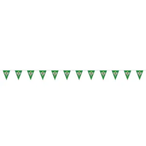 Beistle Tennis Pennant Banner 9 in  x 10' 9 in  (1/Pkg) Party Supply Decoration : Tennis