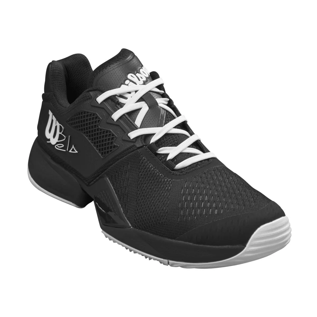 Bela Tour Men's Padel Shoe - Black, Black, White