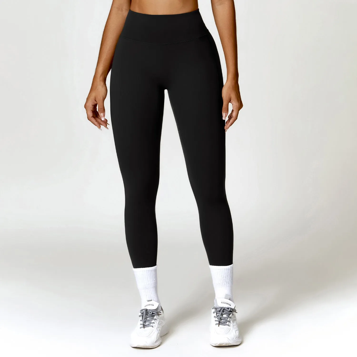 Belly Contracting Hip Lifting Brushed High Waist Yoga Pants