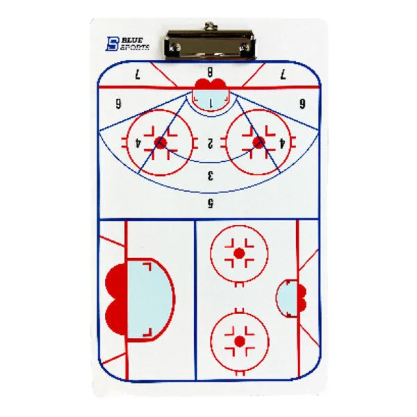 BLUE SPORTS GOALIE COACH BOARD 9.5'' X 14'