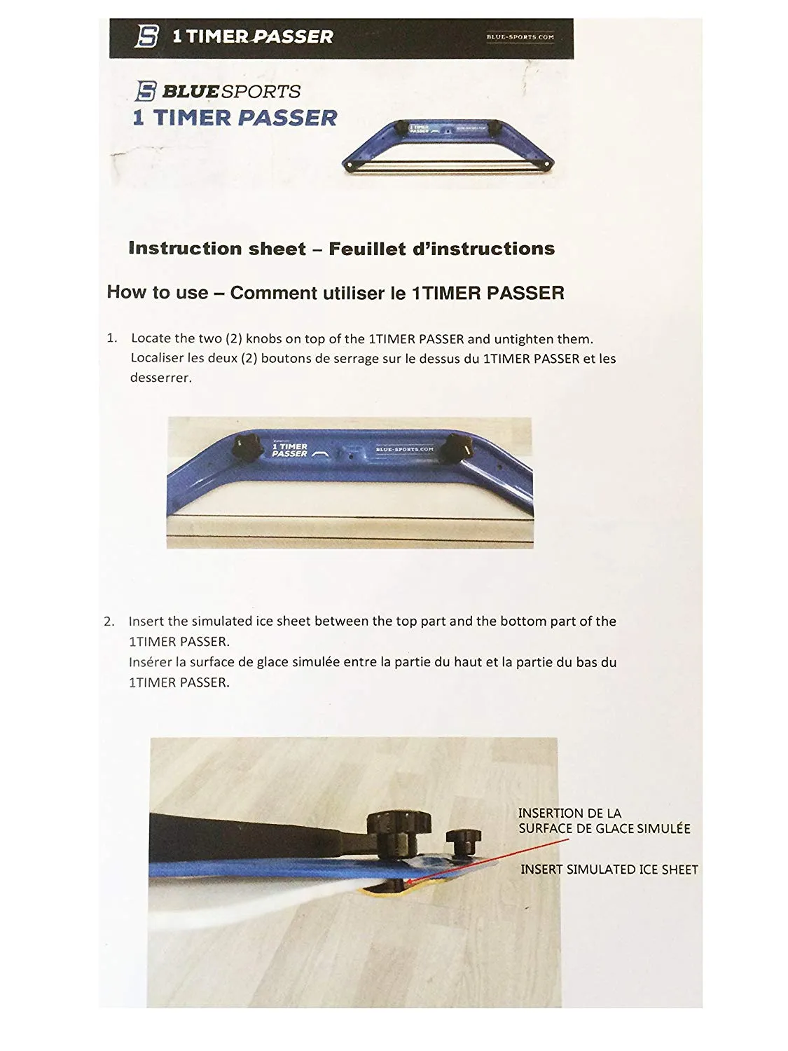 Blue Sports One Timer Passing Rebounder
