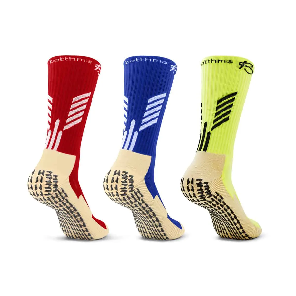 botthms Pack-3 Grip Socks Combo Set