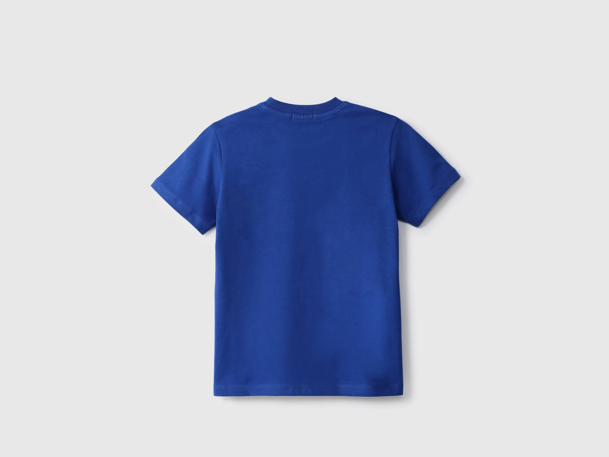 Boys Blue Printed Regular T Shirt