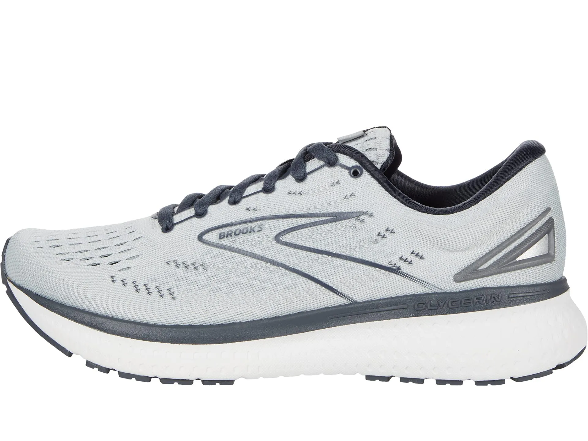Brooks Single Shoe Glycerin 19 Grey/Ombre/White 8 Right D - Wide