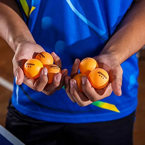 Champion Sports 3 Star Table Tennis Ball Pack, Tournament Size - Orange Ping Pong Balls, Set of 6, with 40mm Seamless Design - Professional Table Tennis Equipment, Accessories - CTTA and ITTA Approve