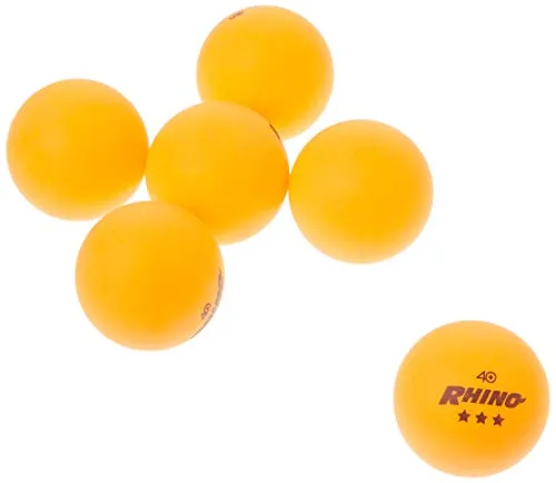 Champion Sports 3 Star Table Tennis Ball Pack, Tournament Size - Orange Ping Pong Balls, Set of 6, with 40mm Seamless Design - Professional Table Tennis Equipment, Accessories - CTTA and ITTA Approve