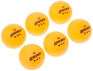 Champion Sports 3 Star Table Tennis Ball Pack, Tournament Size - Orange Ping Pong Balls, Set of 6, with 40mm Seamless Design - Professional Table Tennis Equipment, Accessories - CTTA and ITTA Approve