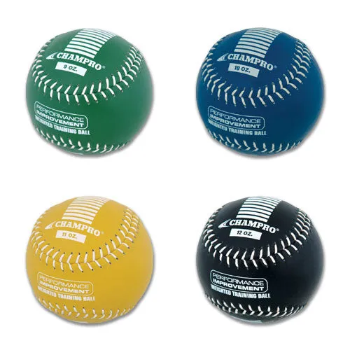 Champro Sports Weighted Training Softball Set (2 Pack): CSB7AS / CSB7BS