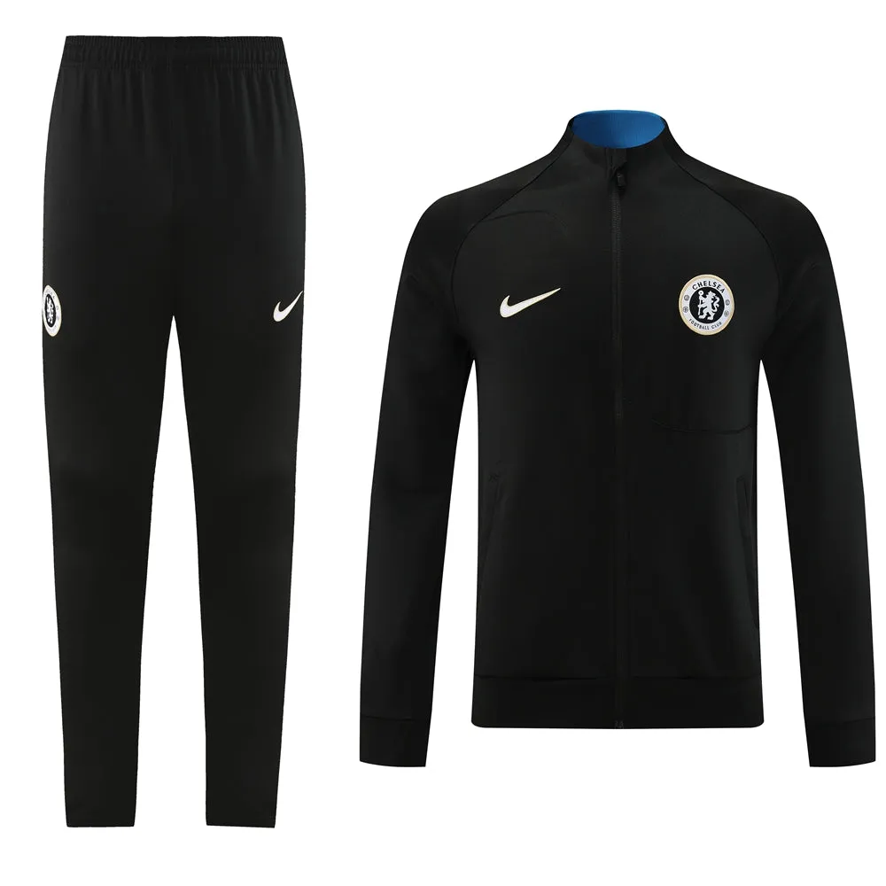 Chelsea Training Kit Jacket Pants Black 2023/24