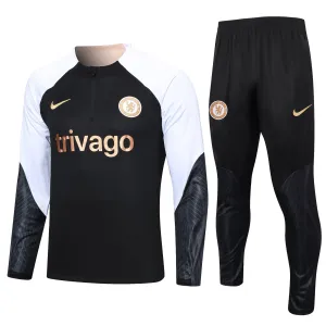 Chelsea Training Kit (Top  Trouser Pant) Black 2023/24