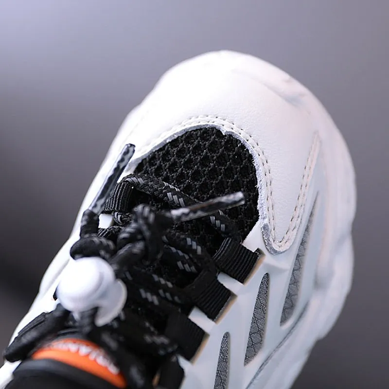 Children Casual Sport Shoes Fashion Breathable Knitting Soft Sneakers
