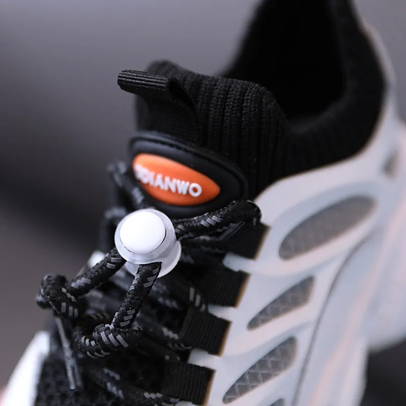 Children Casual Sport Shoes Fashion Breathable Knitting Soft Sneakers