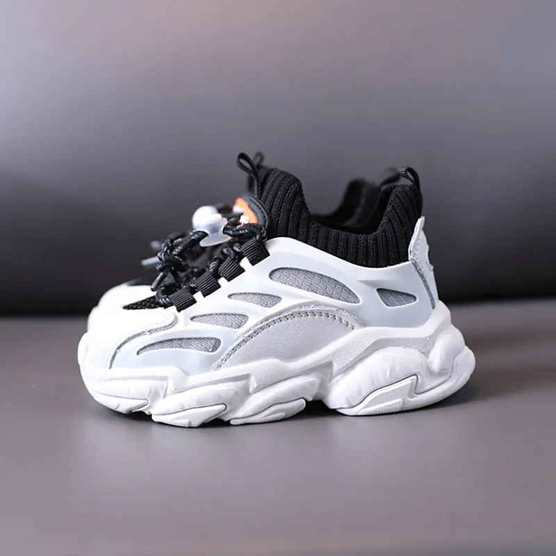 Children Casual Sport Shoes Fashion Breathable Knitting Soft Sneakers
