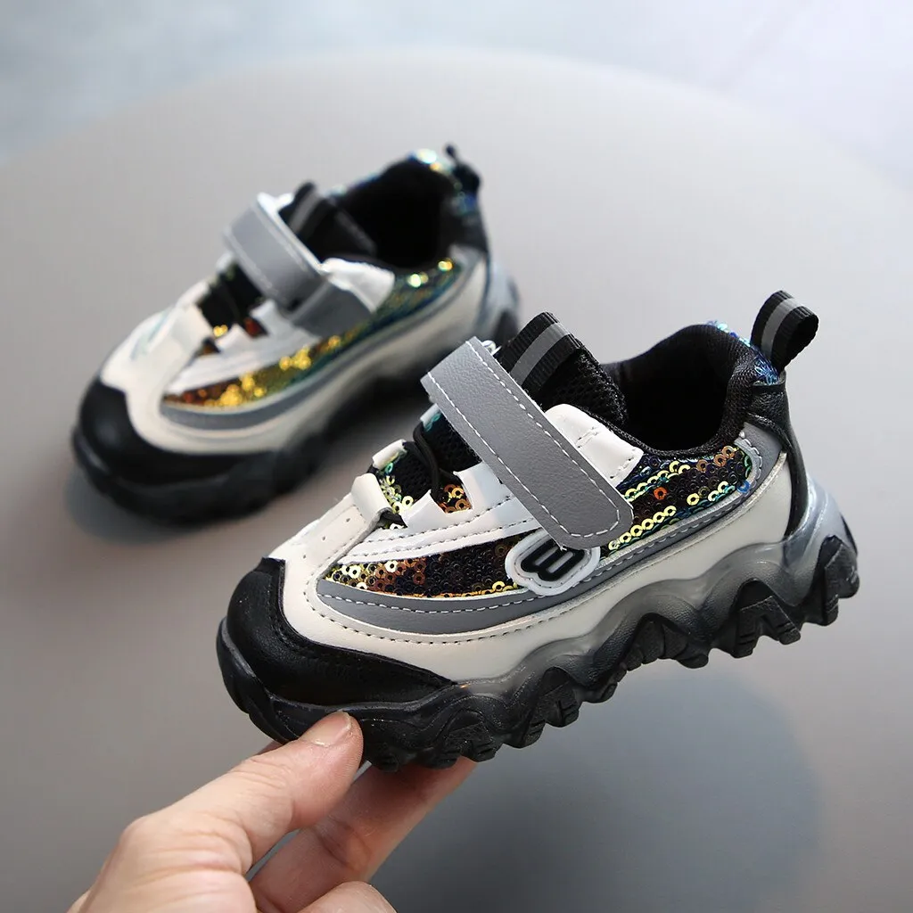 Children Sneakers Bling Led Light Luminous Sport Shoes