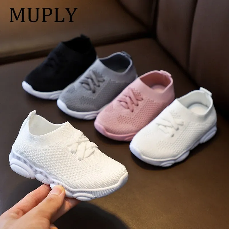 Children's Casual Sneakers with Non-Slip Soft Rubber Soles