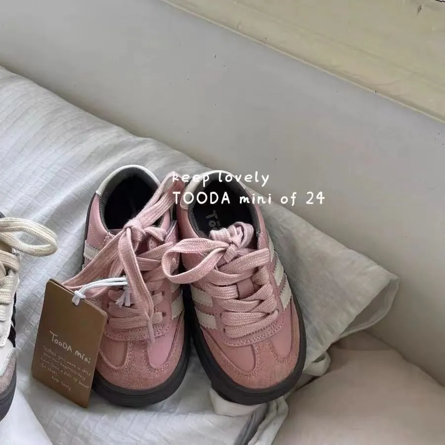 Children's Creative Moral Training Trendy Velcro Sneakers