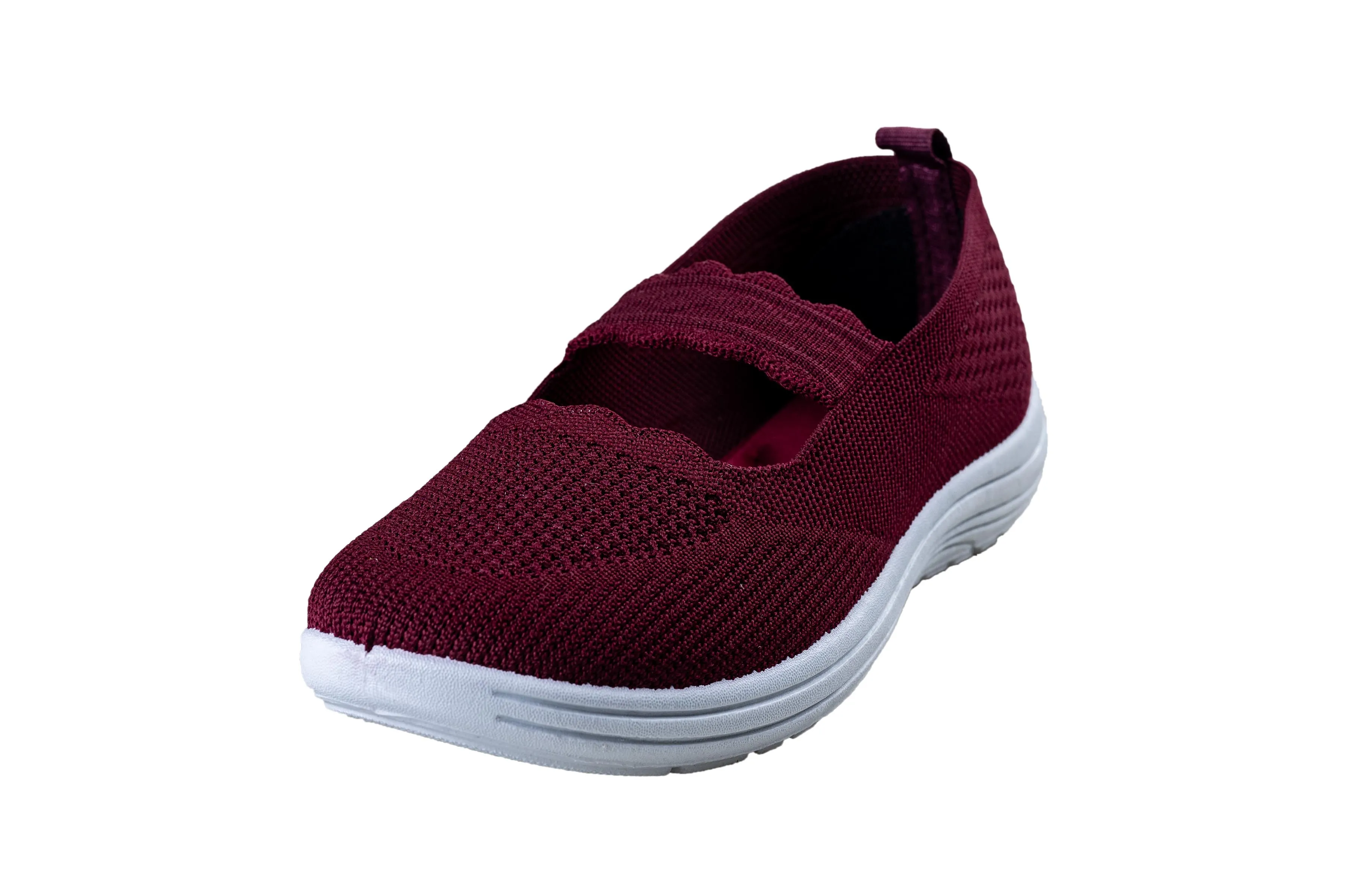 Comfort Walk Ladies Maroon Sports Shoe
