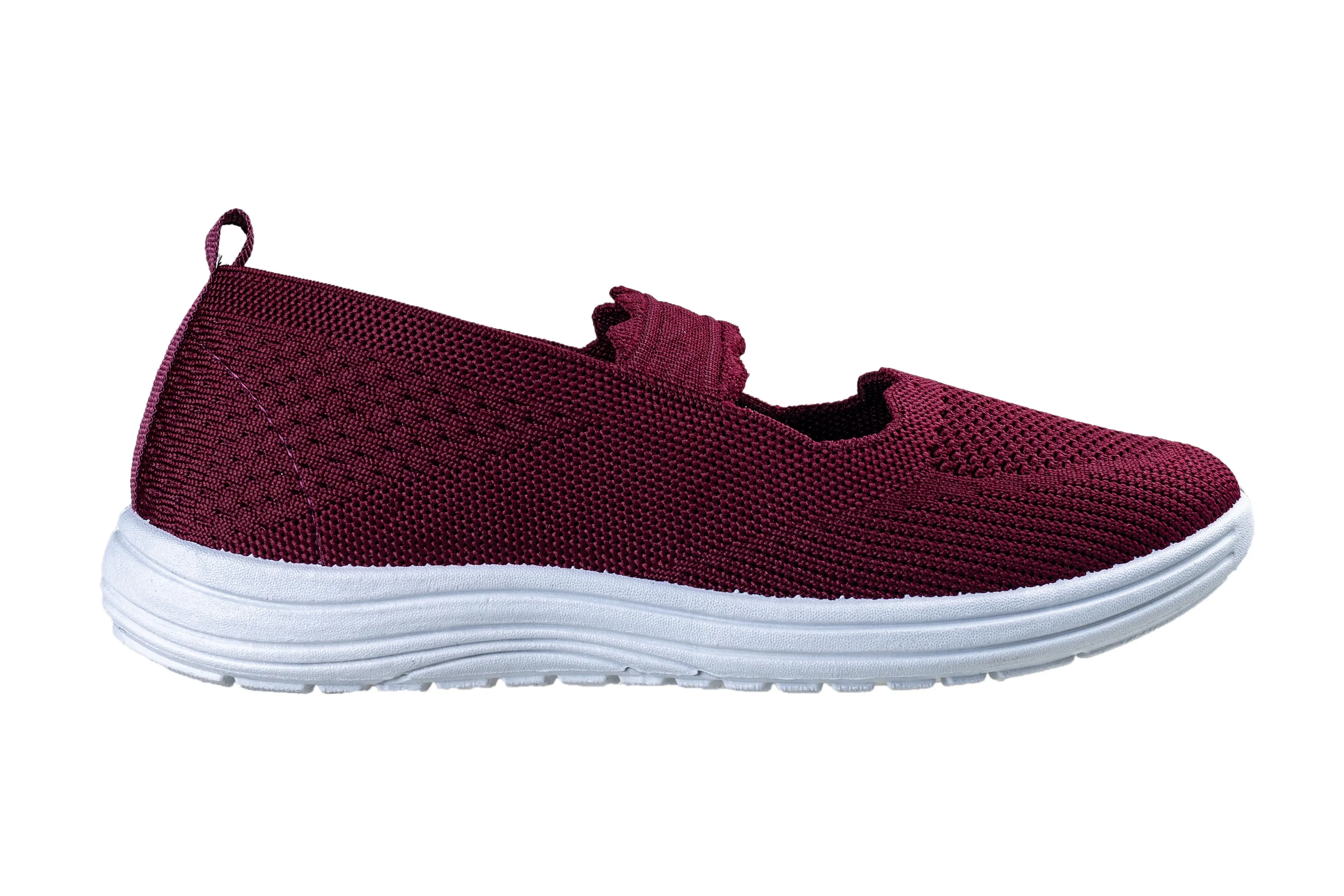 Comfort Walk Ladies Maroon Sports Shoe