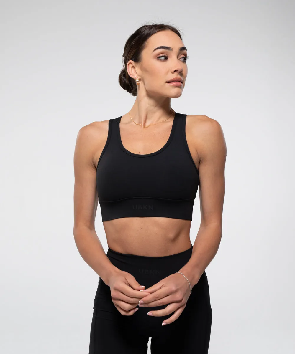 CONQUER Sports Bra in Black